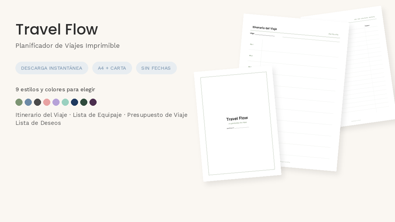 Un Planificador de Viajes Imprimible para tu Próximo Viaje cover